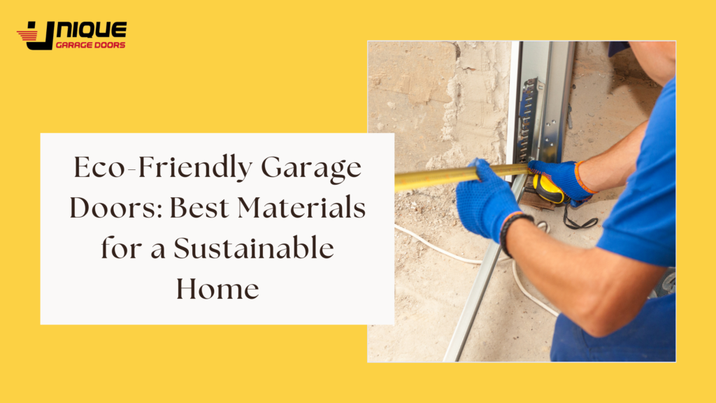 Eco-Friendly Garage Doors: Best Materials for a Sustainable Home