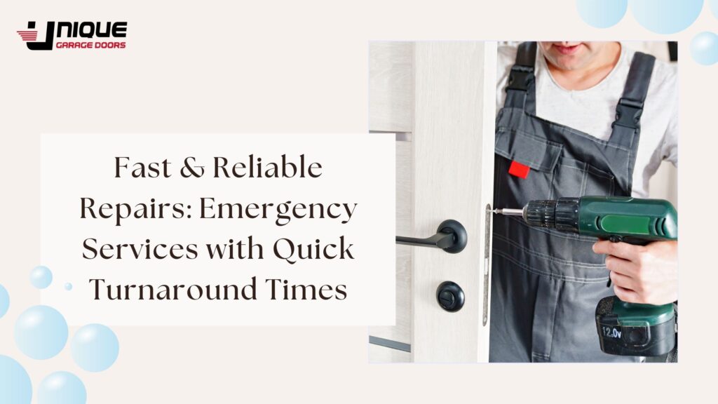 Fast & Reliable Repairs: Emergency Services with Quick Turnaround Times